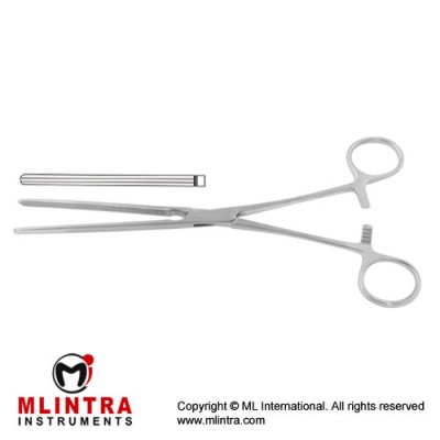 Kocher Intestinal Clamp Straight Stainless Steel, 28.5 cm - 11 1/4" 